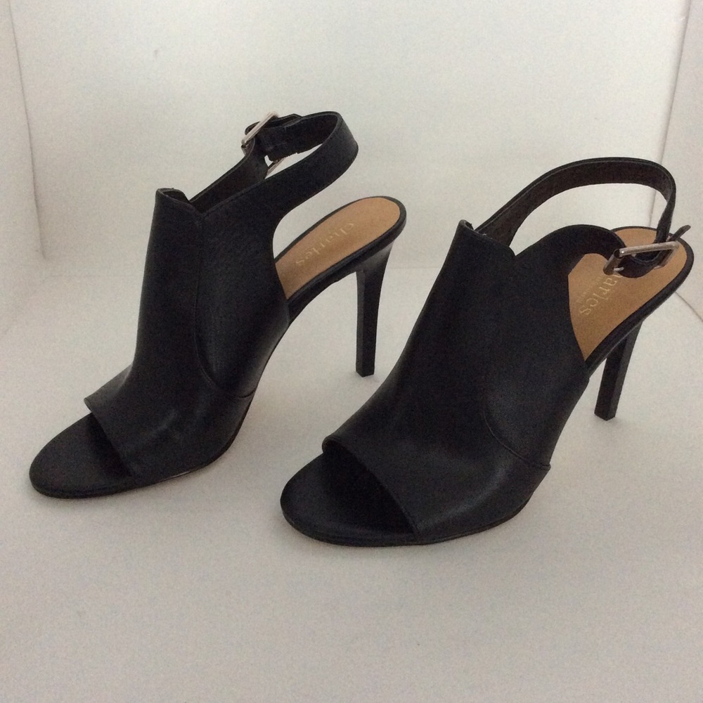 Charles David peep toe sling back Stiletto